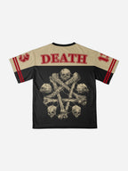 Death In Cloak Tarot Card No.13 Mesh Jersey