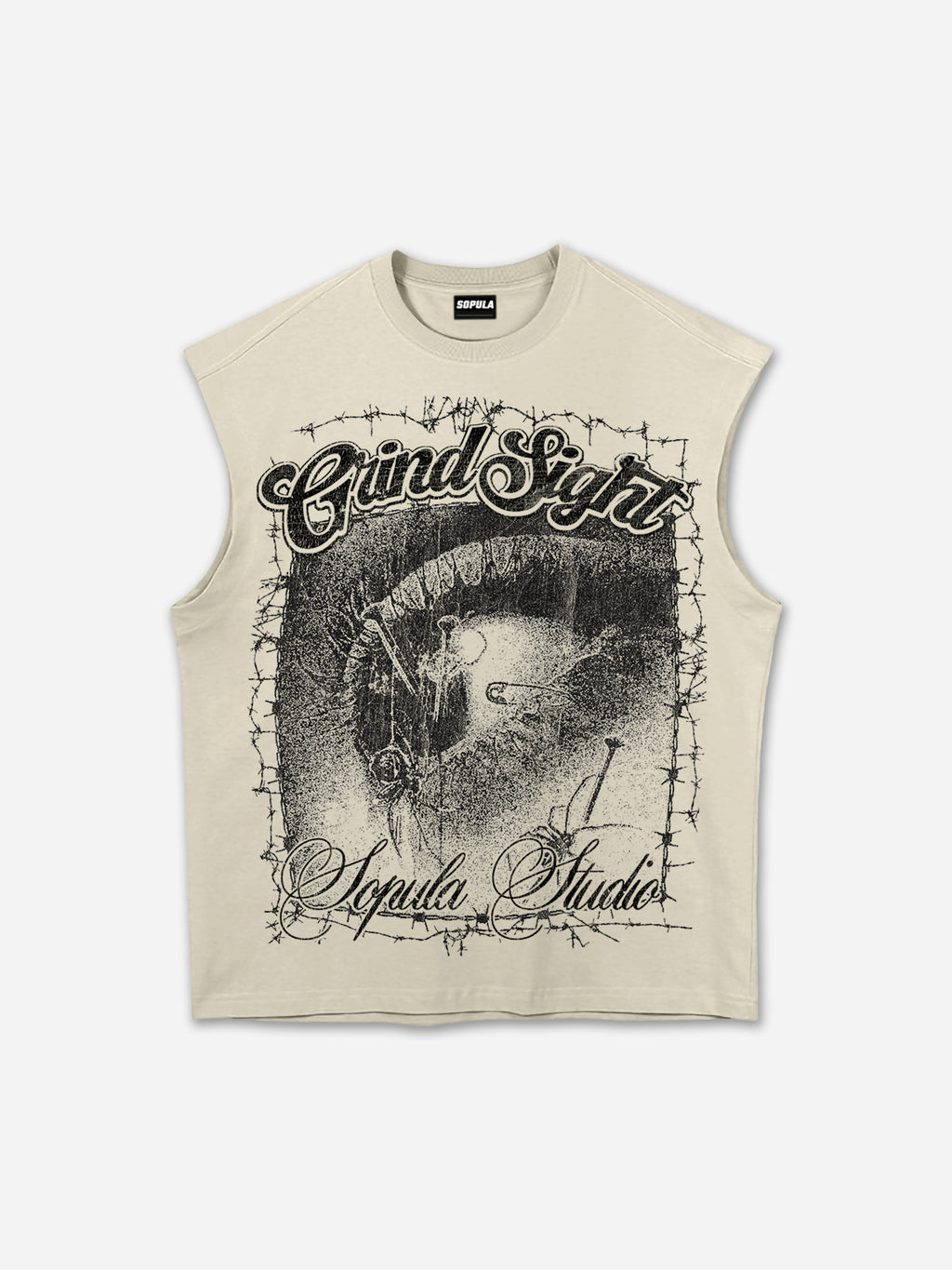 Grind Sight Retro Eye Graphic Tank Top