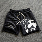 You Are Chosen Jesus Graphic Janky Washed Shorts