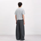 Streetwear Striped Wide-leg Trousers