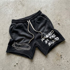 Washed In The Blood Acid Washed Shorts