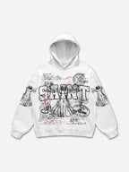 Saints Vitruvian Man Vintage Graphic Hoodie