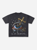 Cross Diamond Eye Graphic Cotton T-shirt