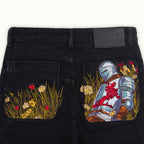 Men's Retro Fallen Knight Baggy Jeans