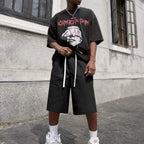 Men's Drawstring Sweatpants  3/4 Shorts