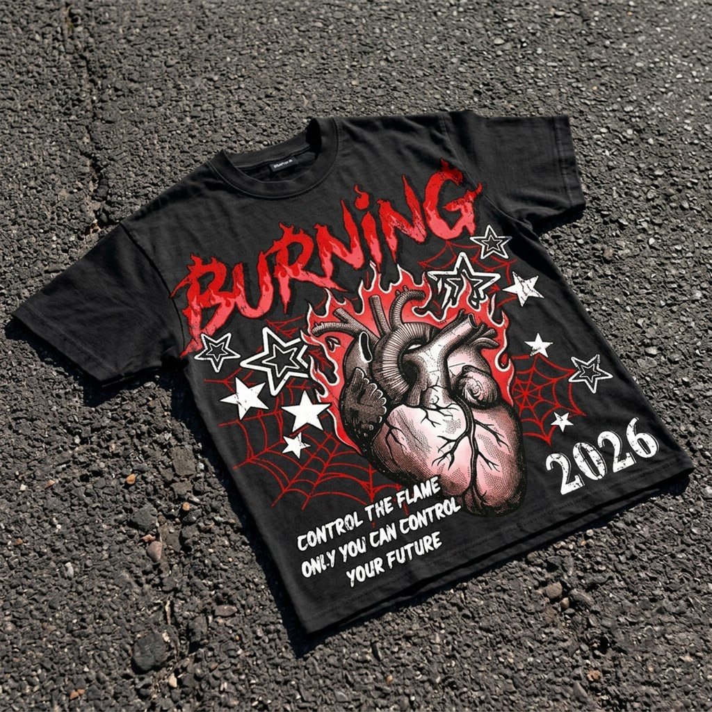 Dissection Of The Dark Burning Heart Graphic T-shirt